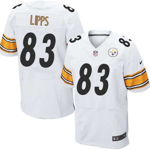 Men's Elite Louis Lipps Nike Jersey White Road - #83 NFL Pittsburgh Steelers